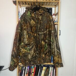 Whitewater Outdoors Camo Hunting Hooded Jacket Coat Size XL
